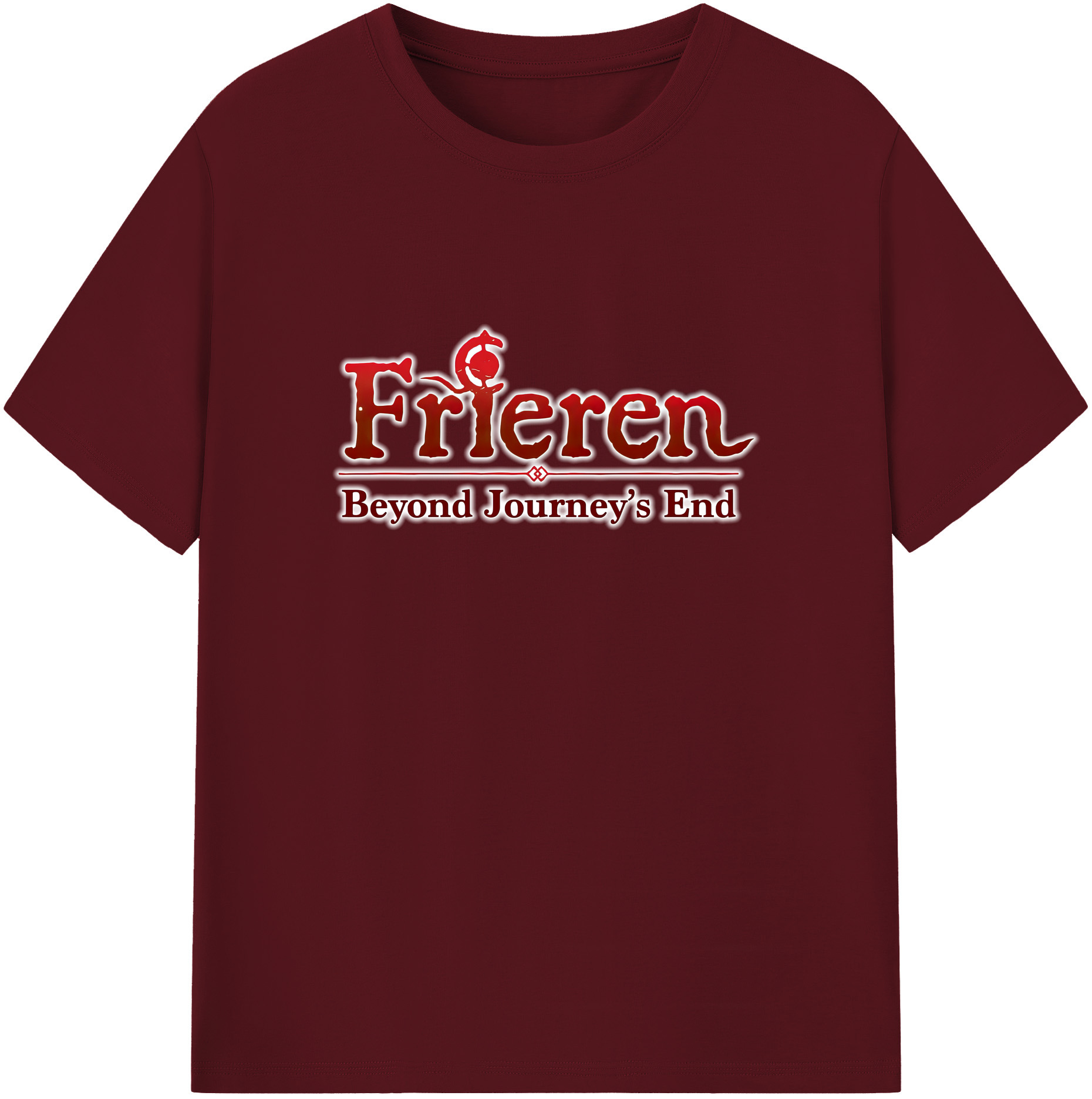 （画像用） 葬送のフリーレン Frieren 綿100％半袖Tシャツ（フロントプリント）
